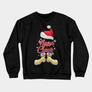 Santa Nana Claus Merry Christmas Matching Family Group Crewneck Sweatshirt